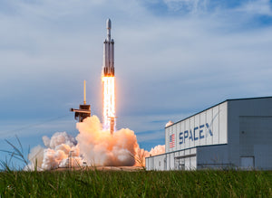 Falcon Heavy at Liftoff