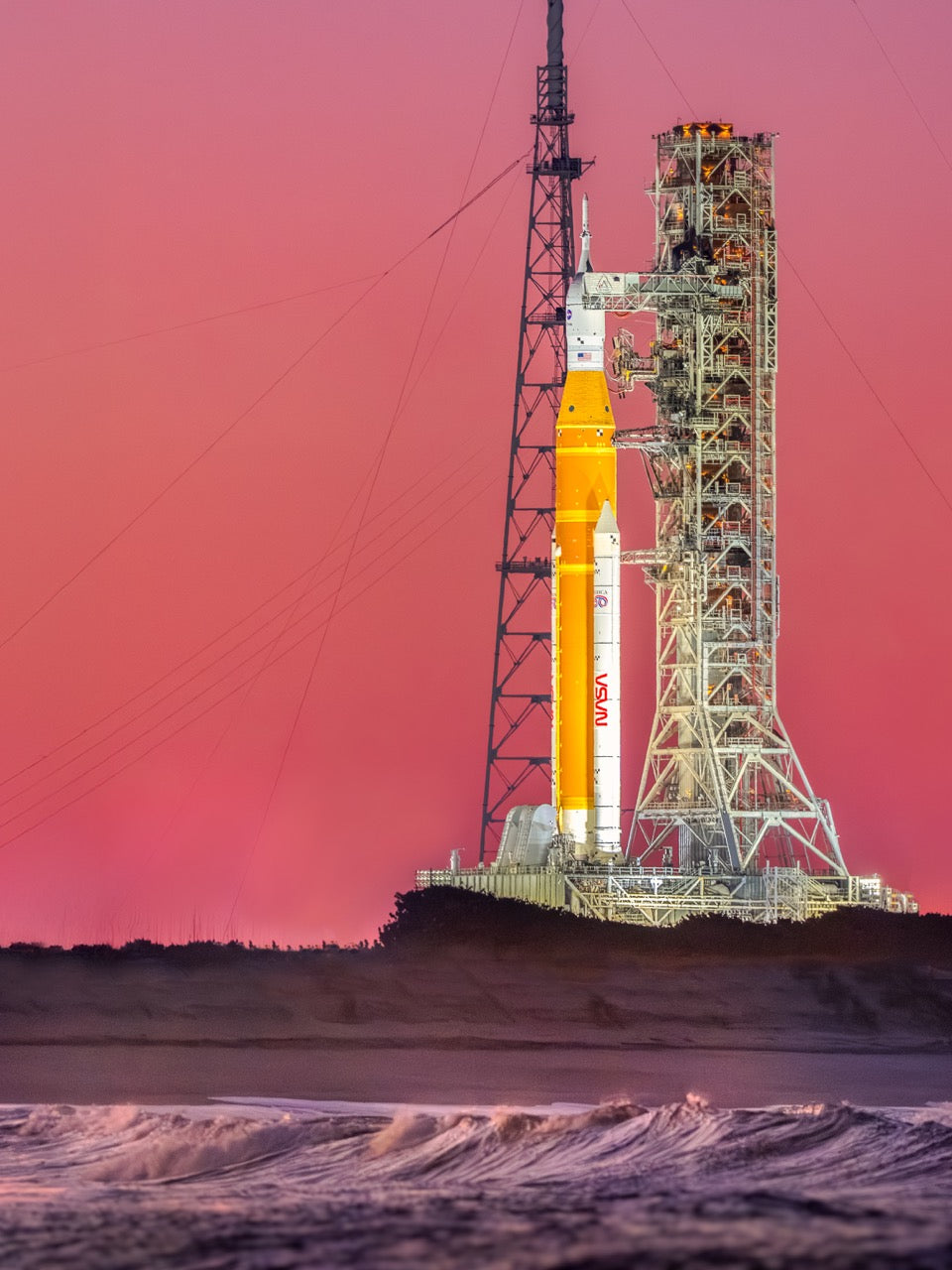 Artemis II from the Ocean
