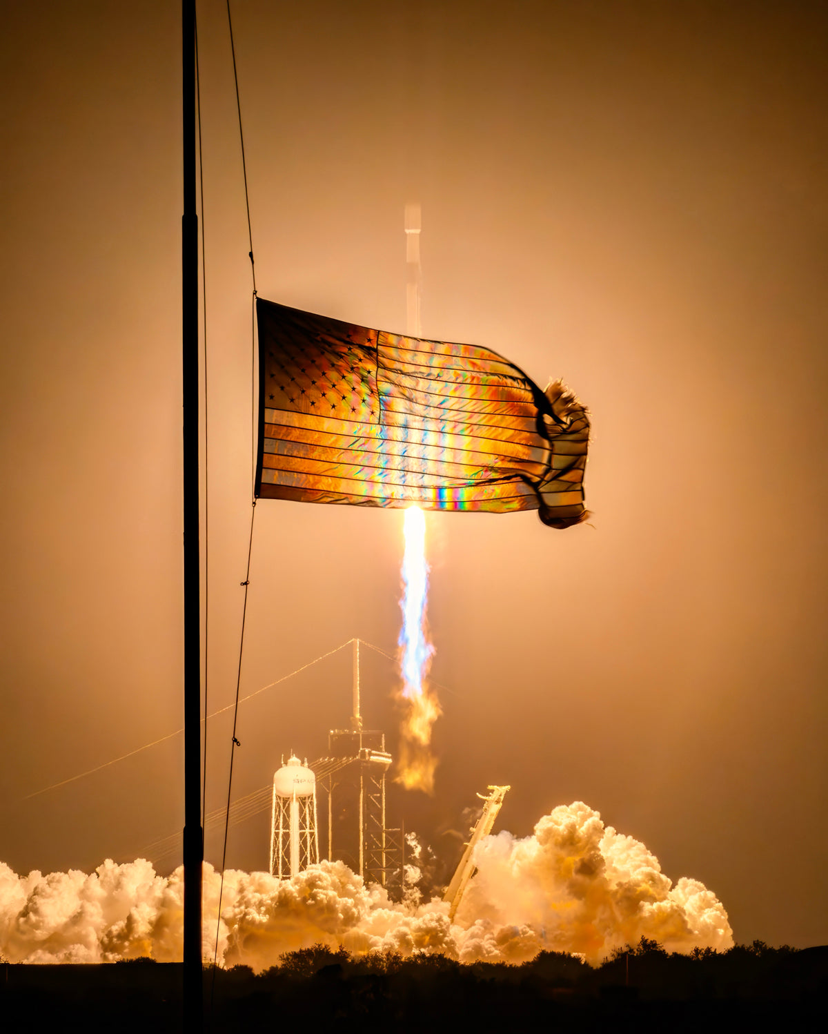 Tribute to Jimmy - Falcon 9 and the Flag
