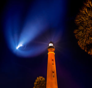 Jellyfish over Ponce Inlet Lighthouse (Crew2 Launch)