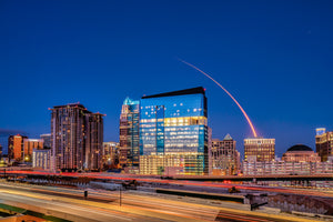 SpaceX GPS III-4 from Downtown Orlando